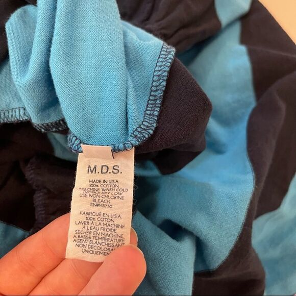 M.D.S. stripes Blue Dress - Picture 8 of 10